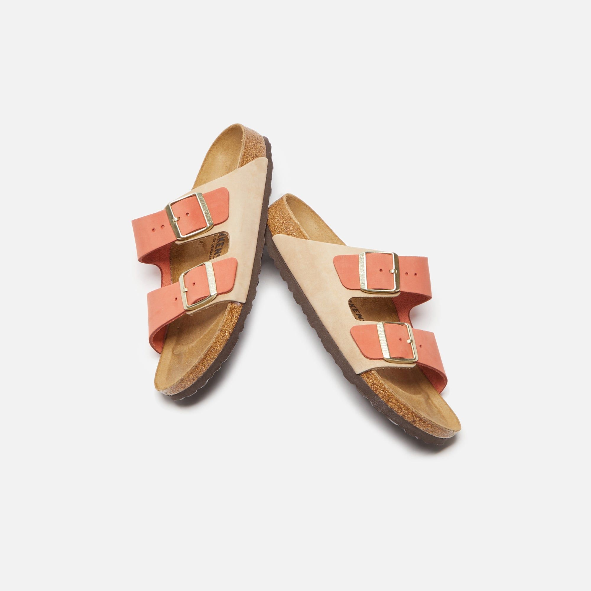 Birkenstock WMNS Arizona Nubuck - Sandcastle / Mars Red sold by Kith product image thumbnail 5