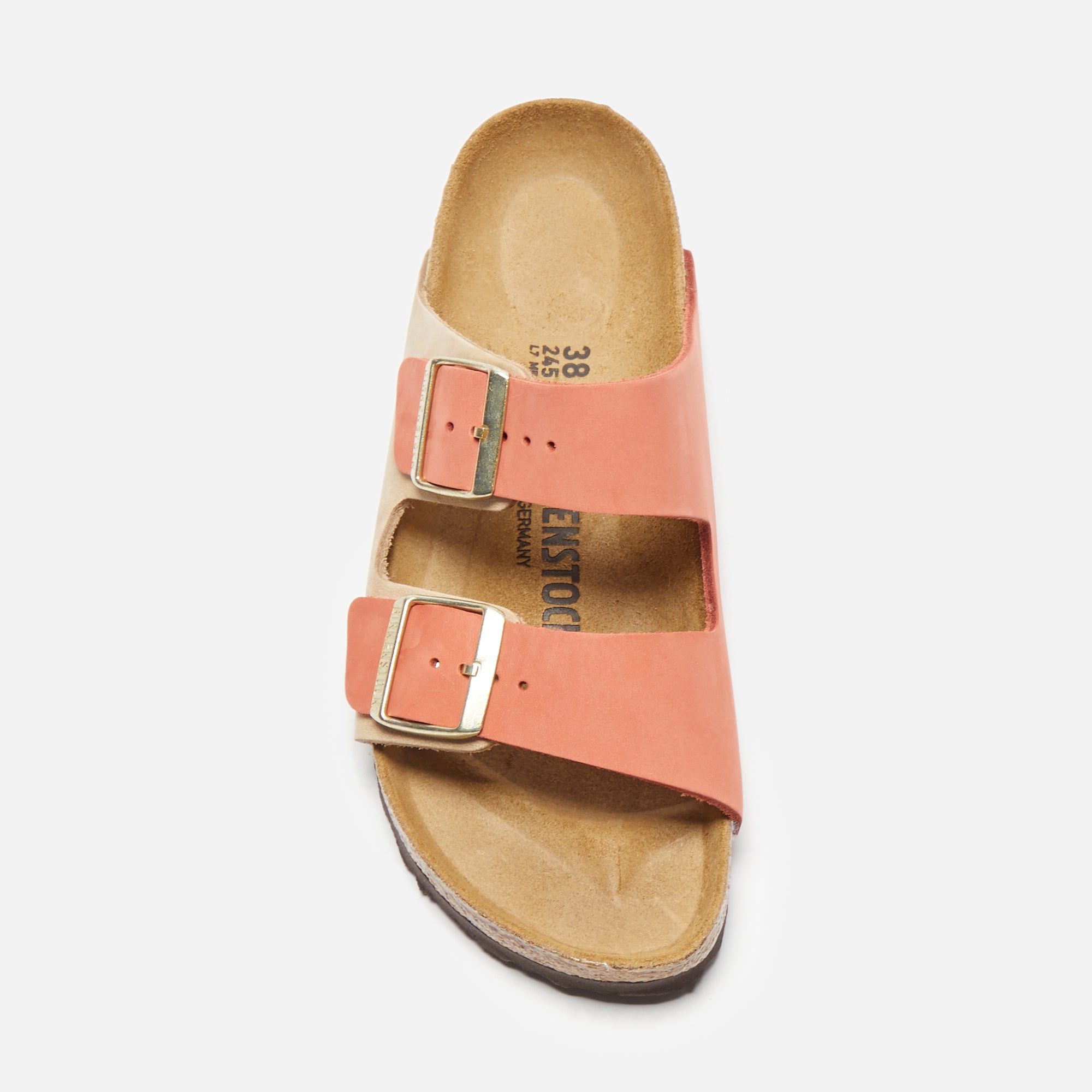 Birkenstock WMNS Arizona Nubuck - Sandcastle / Mars Red sold by Kith product image thumbnail 4