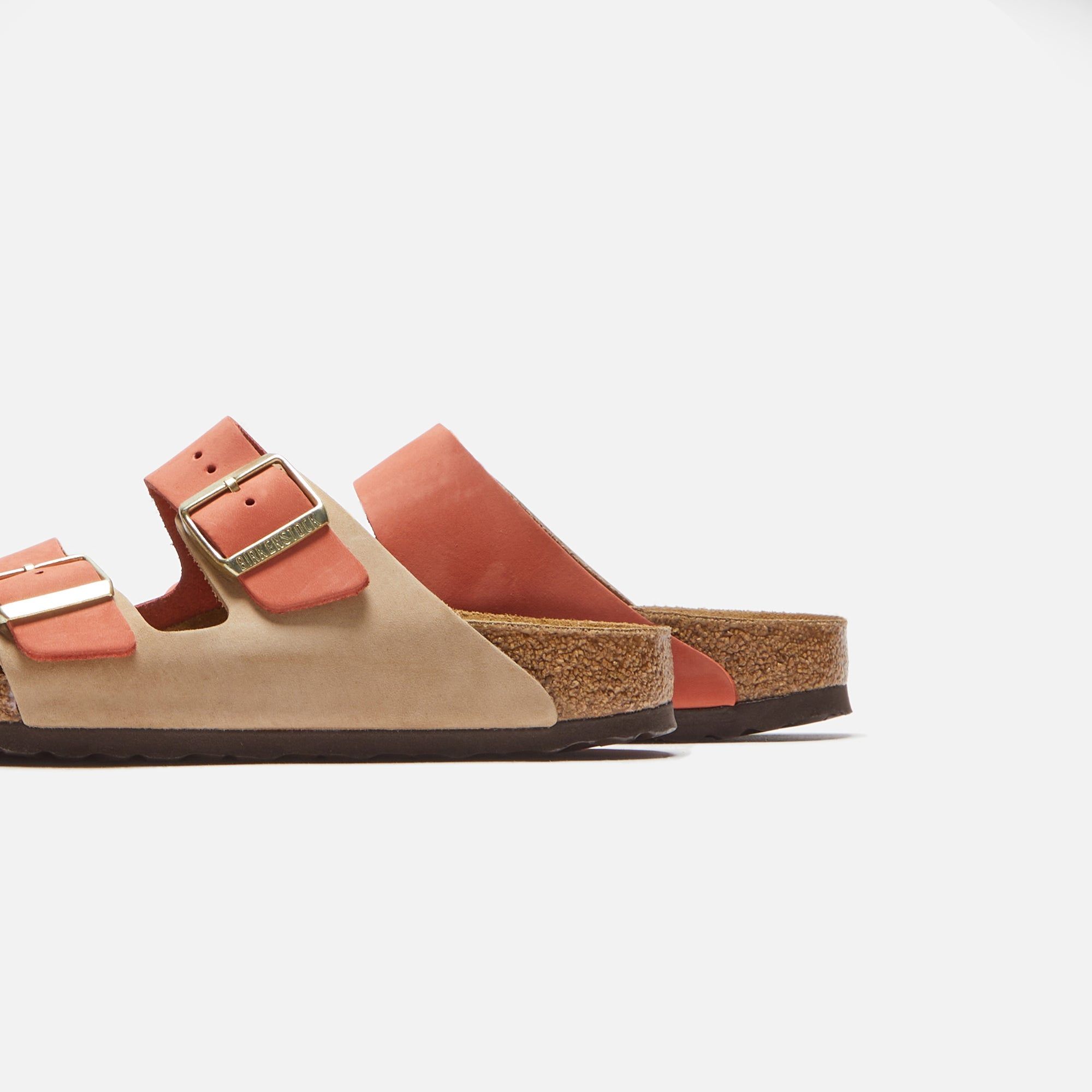 Birkenstock WMNS Arizona Nubuck - Sandcastle / Mars Red sold by Kith product image thumbnail 3