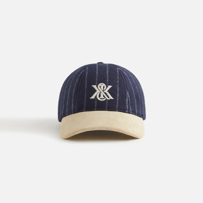 Kith Women Richards Pinstripe Wool Cricket Cap - Nocturnal sold by Kith