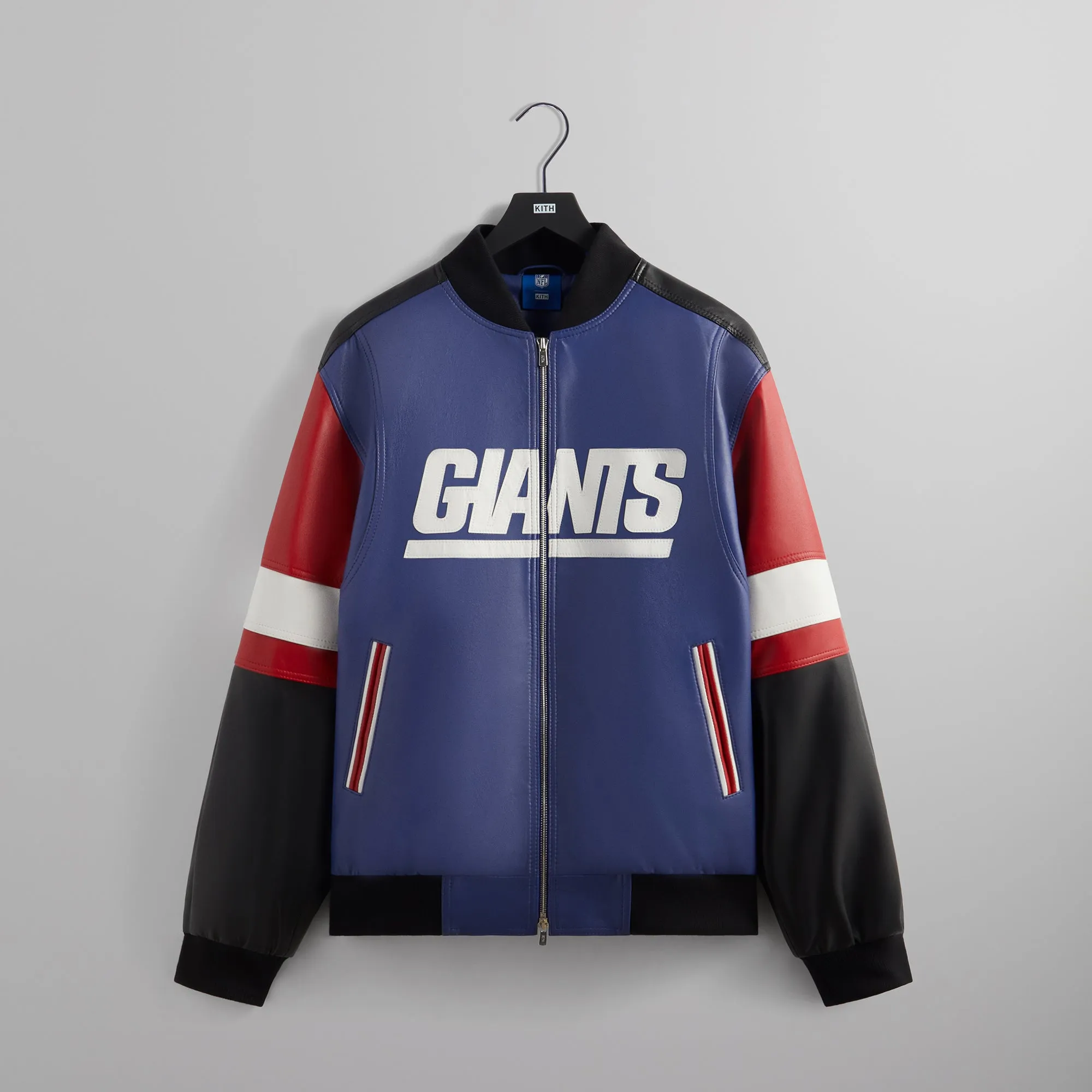 Kith for the NFL: Giants Leather Jacket - Current sold by Kith
