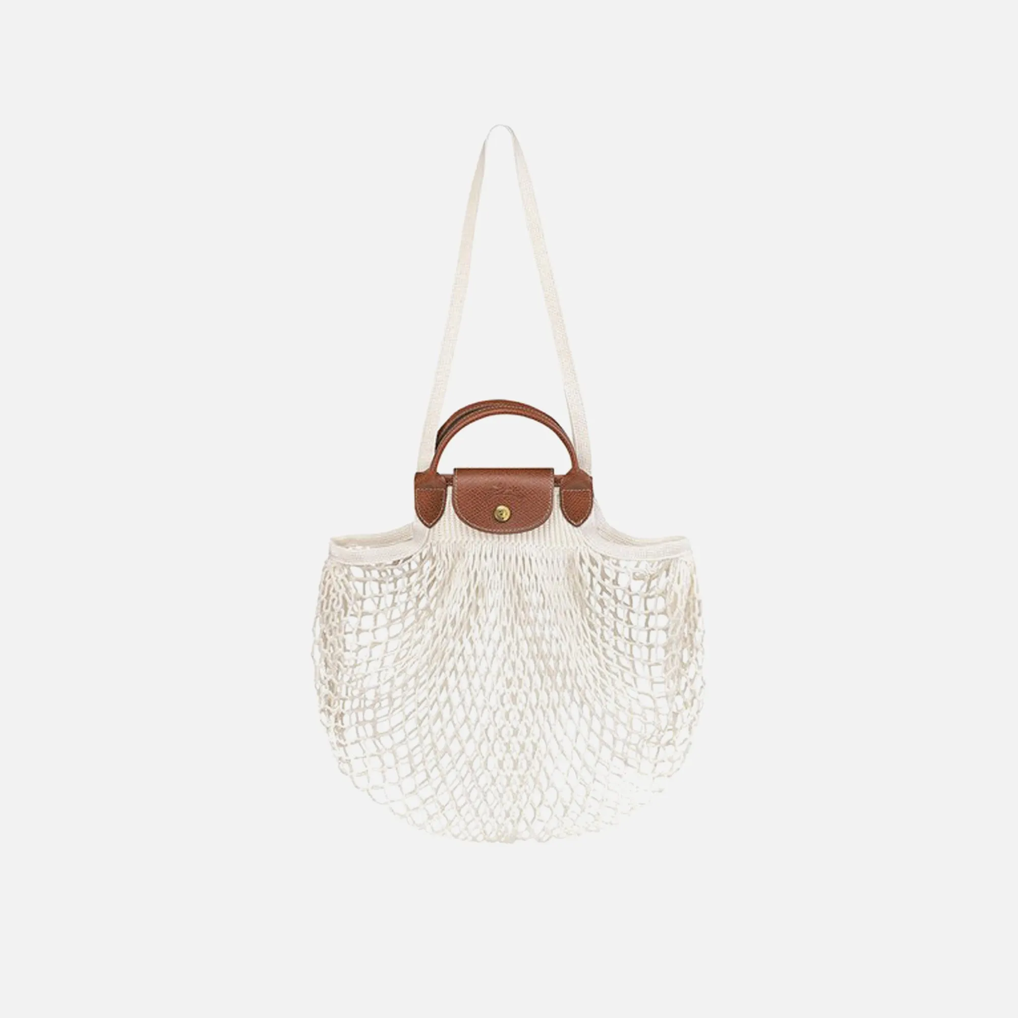Longchamp Le Pliage Filet Knit Bag - Ecru sold by Kith