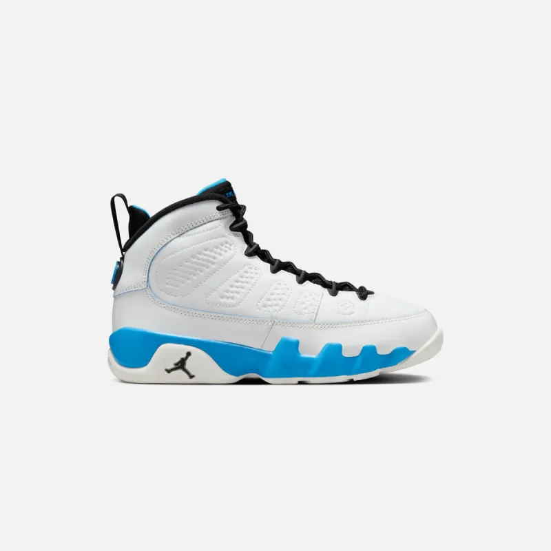 Jordan GS Air Jordan 9 Retro - Summit White / Black / Dark Powder Blue sold by Kith