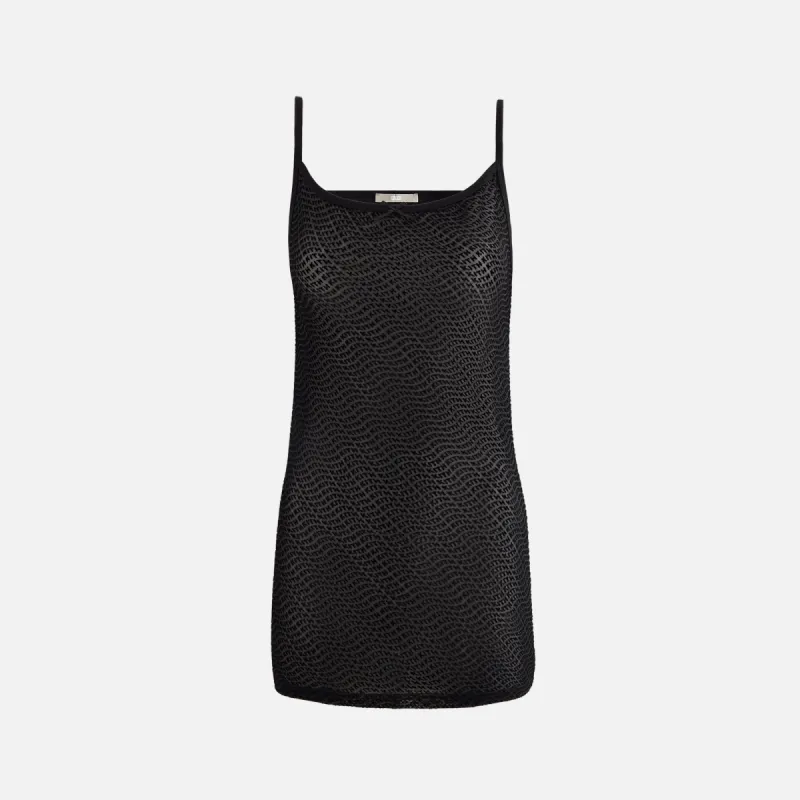 Kith Women Cardyn Monogram Wave Cami Dress - Black sold by Kith