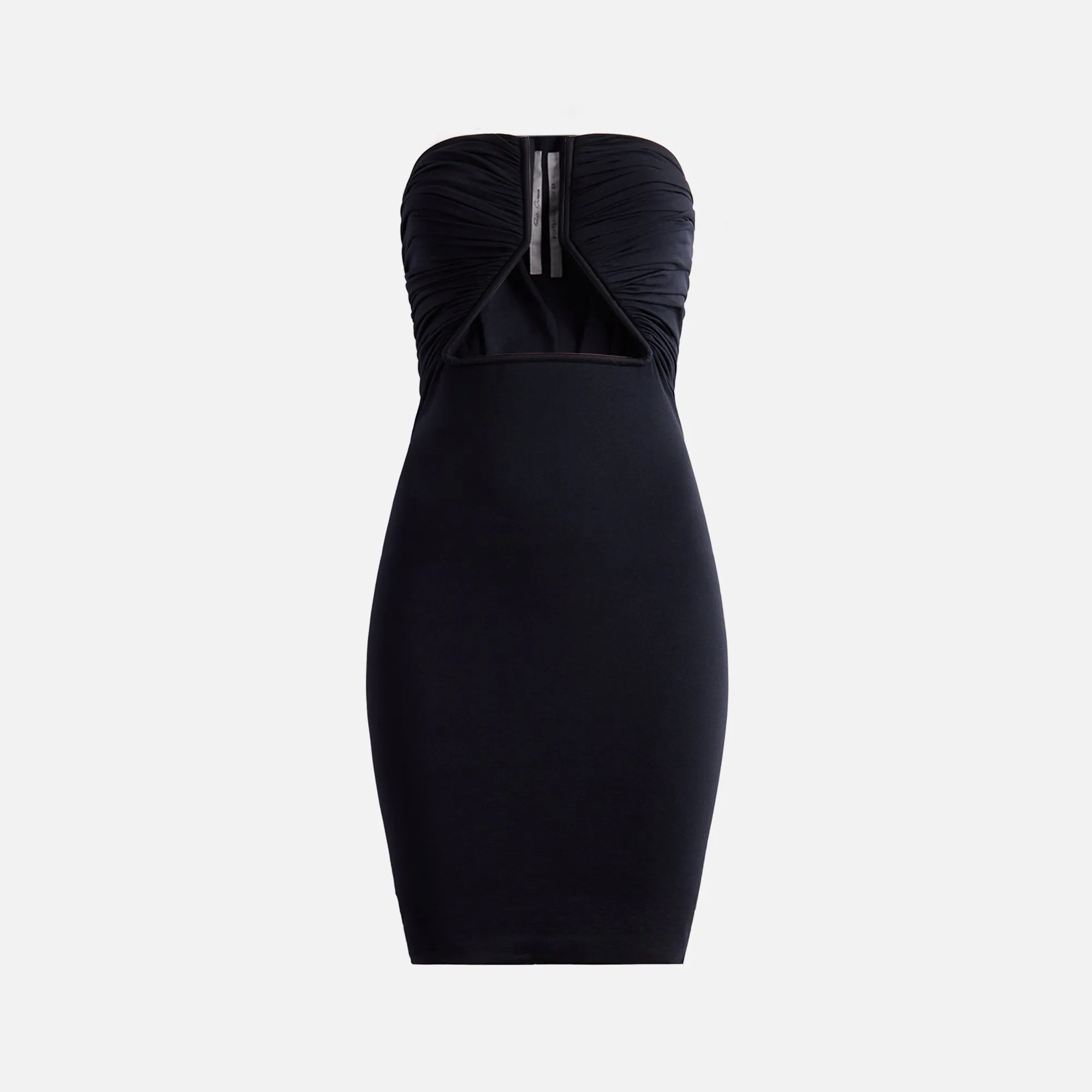 Rick Owens Jersey Prong Mini Dress - Black sold by Kith