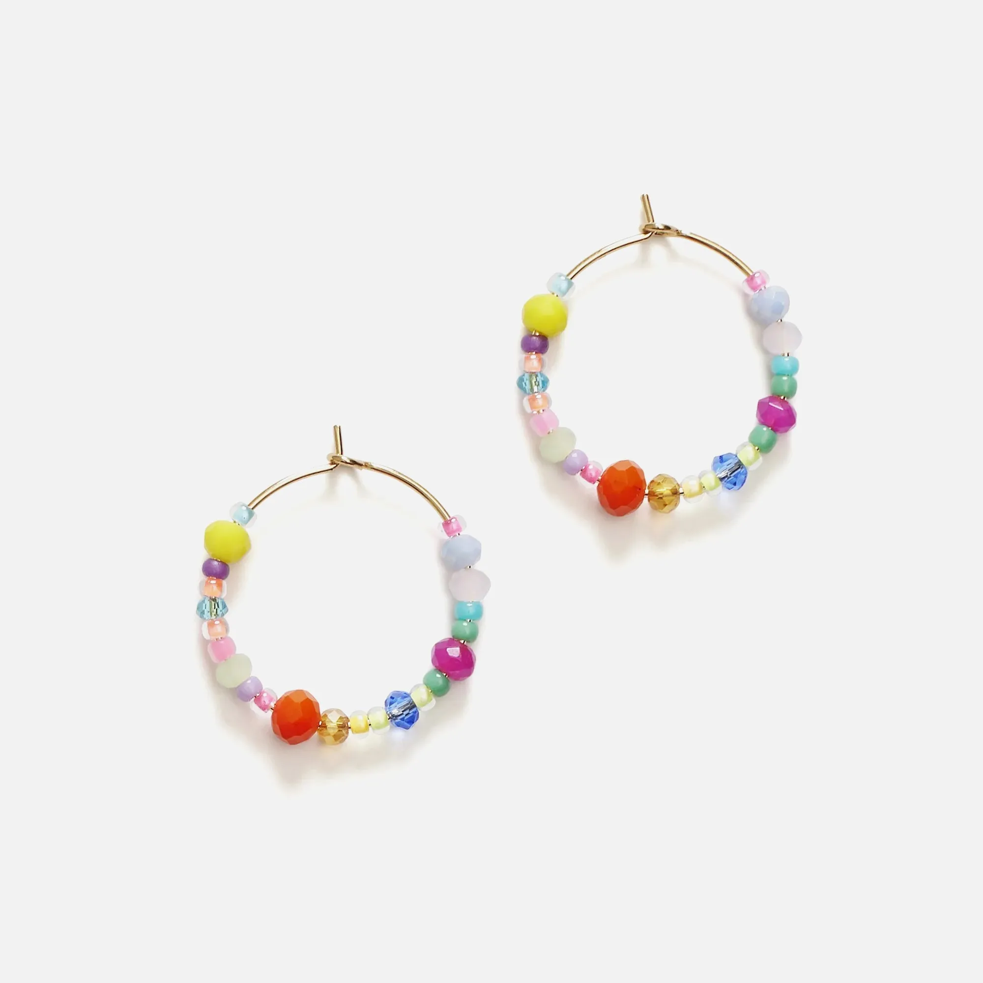 Anni Lu Breezy Beats Hoops - Rainbow Multi sold by Kith