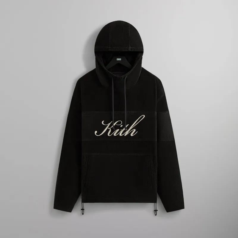 Kith Washed Corduroy Caden Hoodie - Carbon sold by Kith