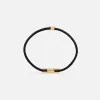 Saint Laurent Double-Strand Bracelet - Black sold by Kith
