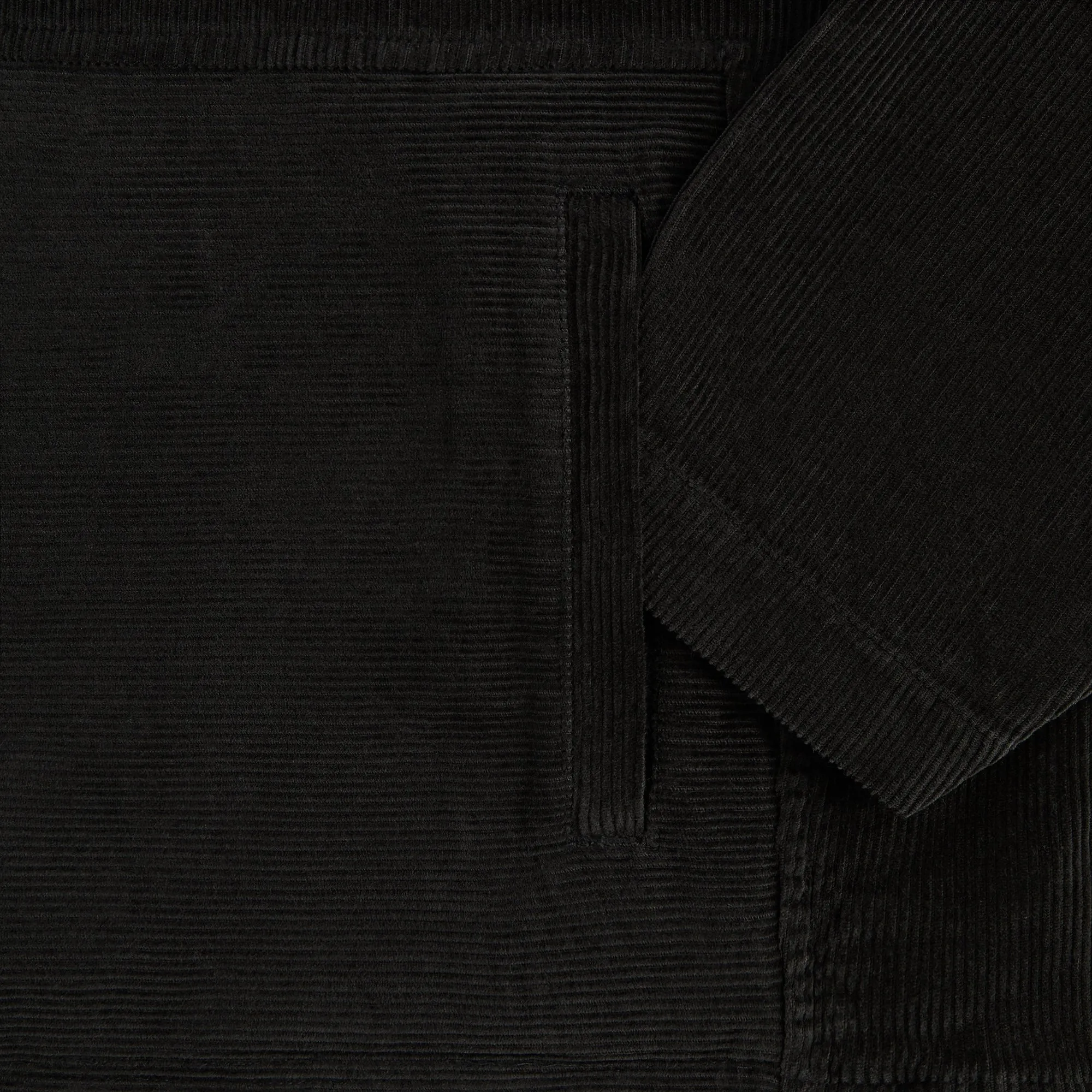 Kith Washed Corduroy Caden Hoodie - Carbon sold by Kith product image thumbnail 4