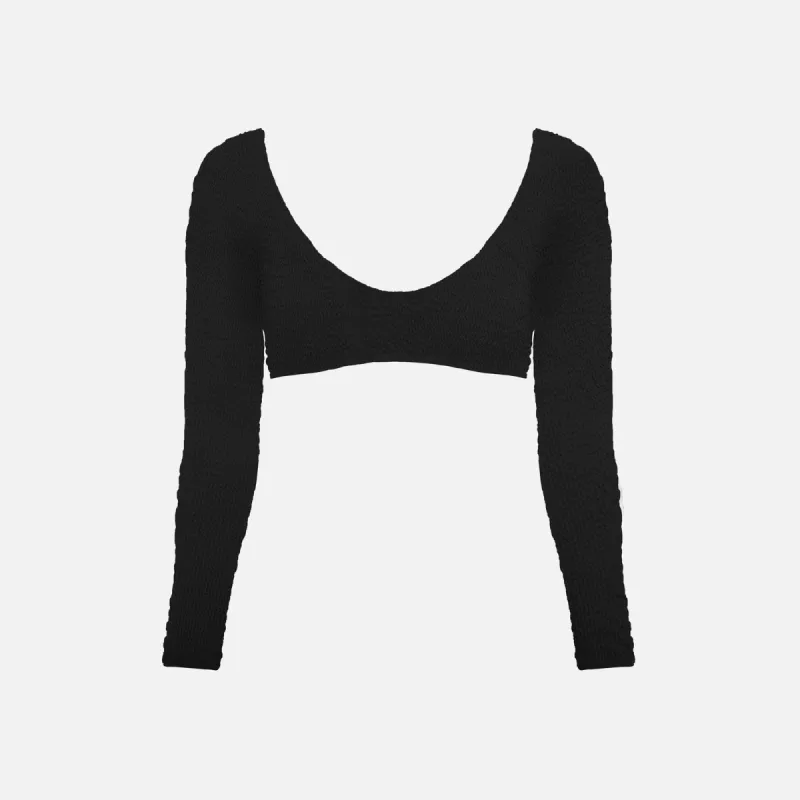 Bond Eye Sera Crop - Black Eco sold by Kith