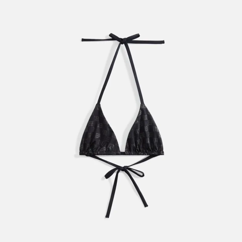 MISBHV Monogram Bikini Bra - Black sold by Kith