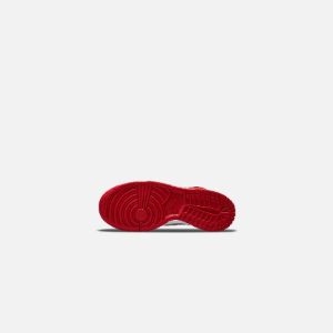 Nike GS Dunk High - White / University Red sold by Kith