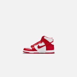 Nike GS Dunk High - White / University Red sold by Kith