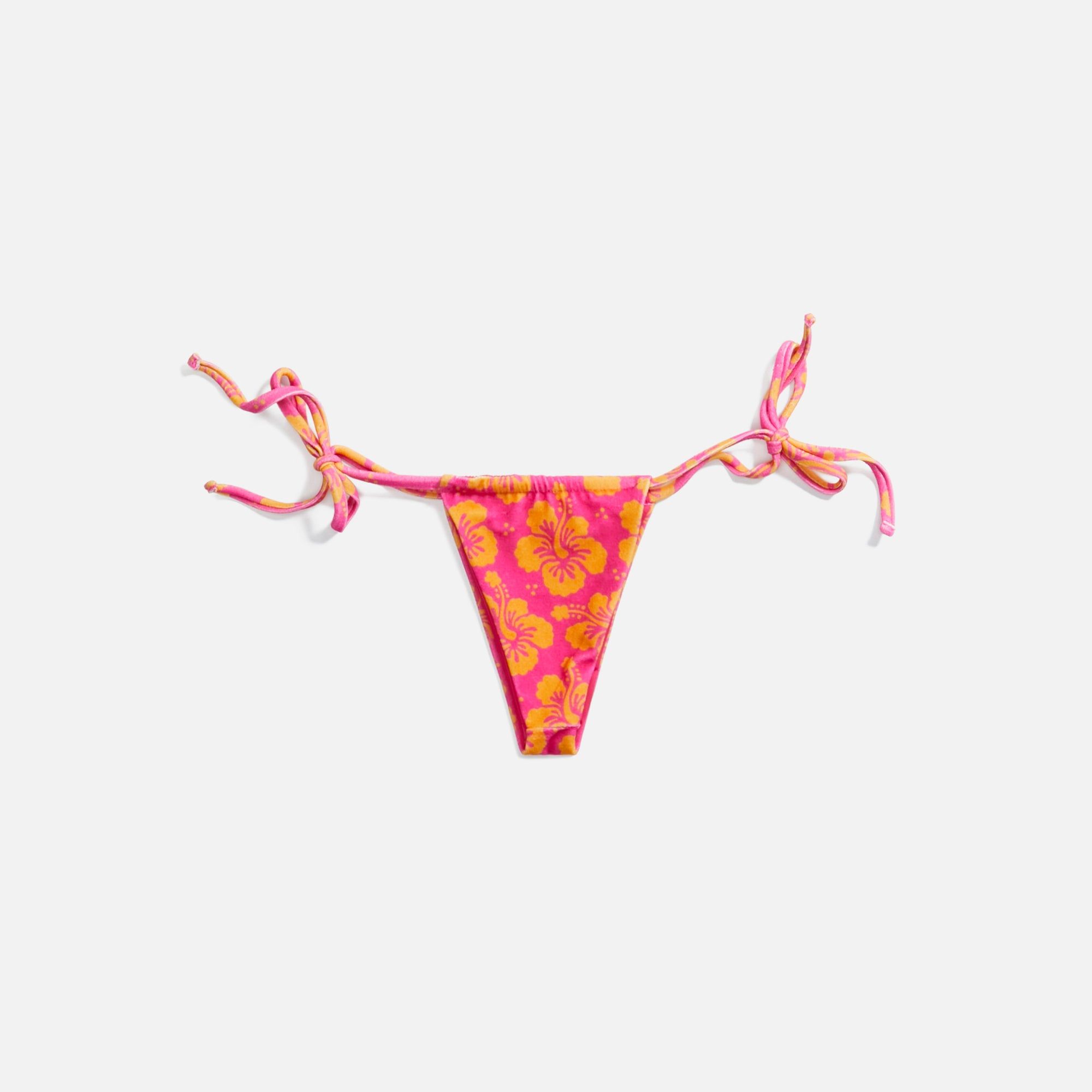 Frankies Tia Terry Bottom - Hibiscus Honey Print sold by Kith