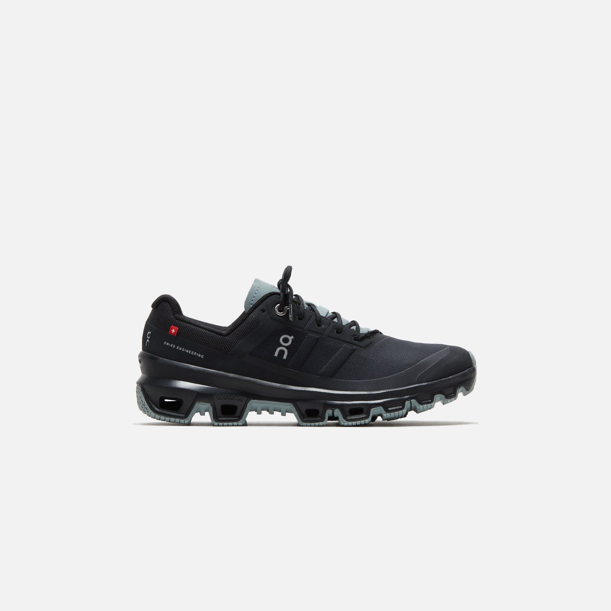 On Running WMNS Cloudventure - Black / Cobble sold by Kith