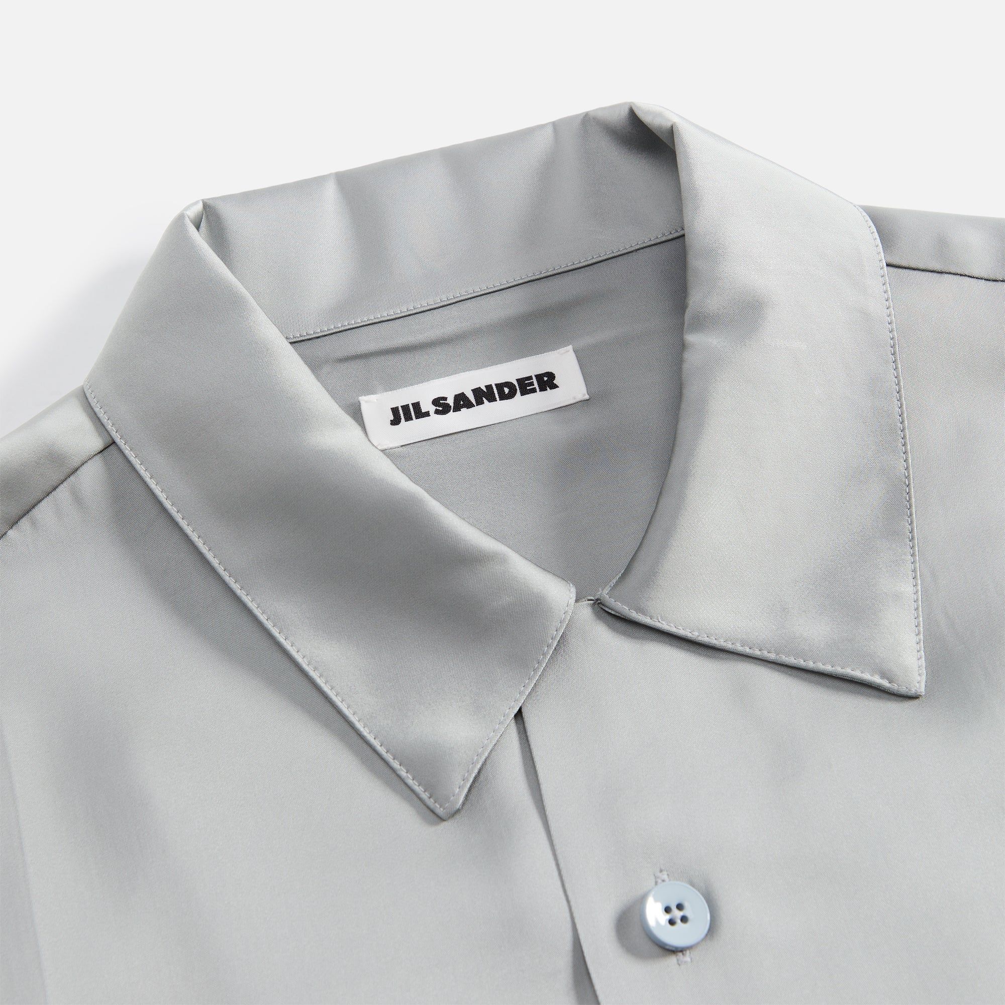 Jil Sander Sustainable Fluid Viscose Shirt - Silver Grey sold by Kith product image thumbnail 3