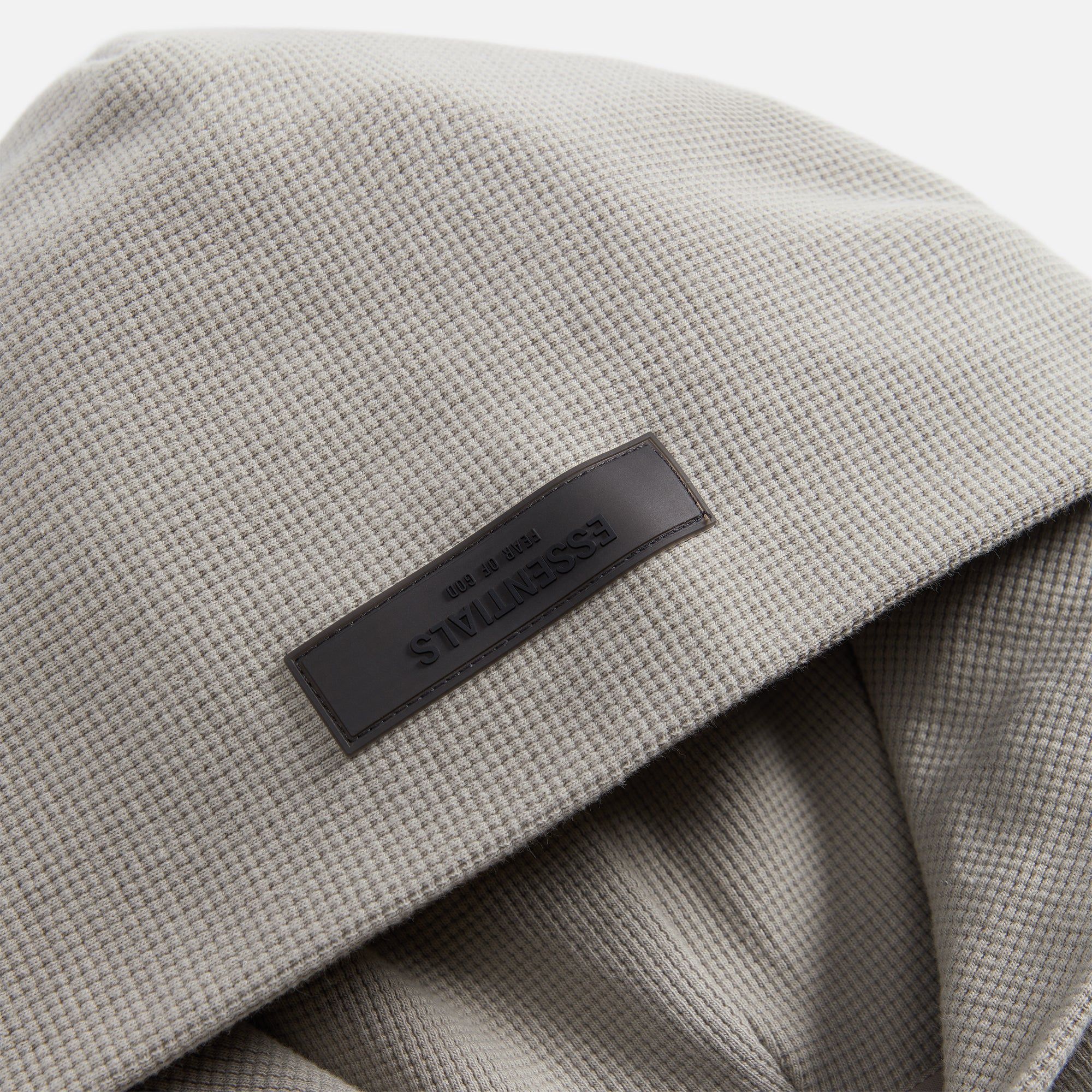 Essentials Heavy Waffle Raglan Hoodie - Seal sold by Kith product image thumbnail 3