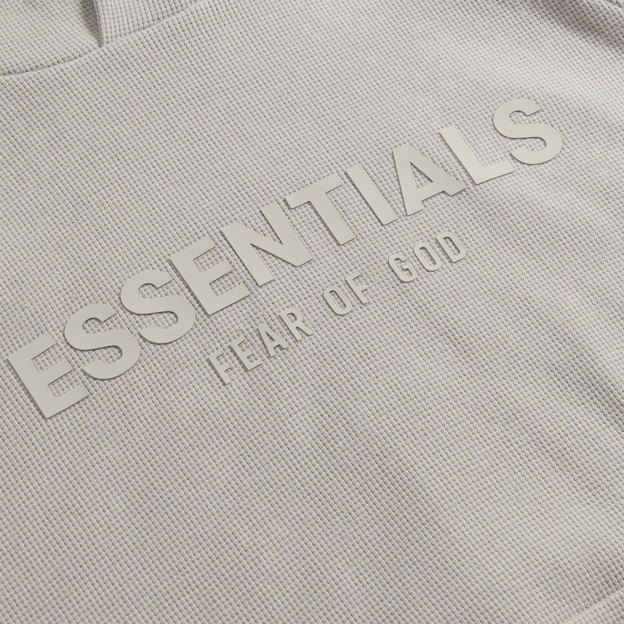 Essentials Heavy Waffle Raglan Hoodie - Seal sold by Kith product image thumbnail 4
