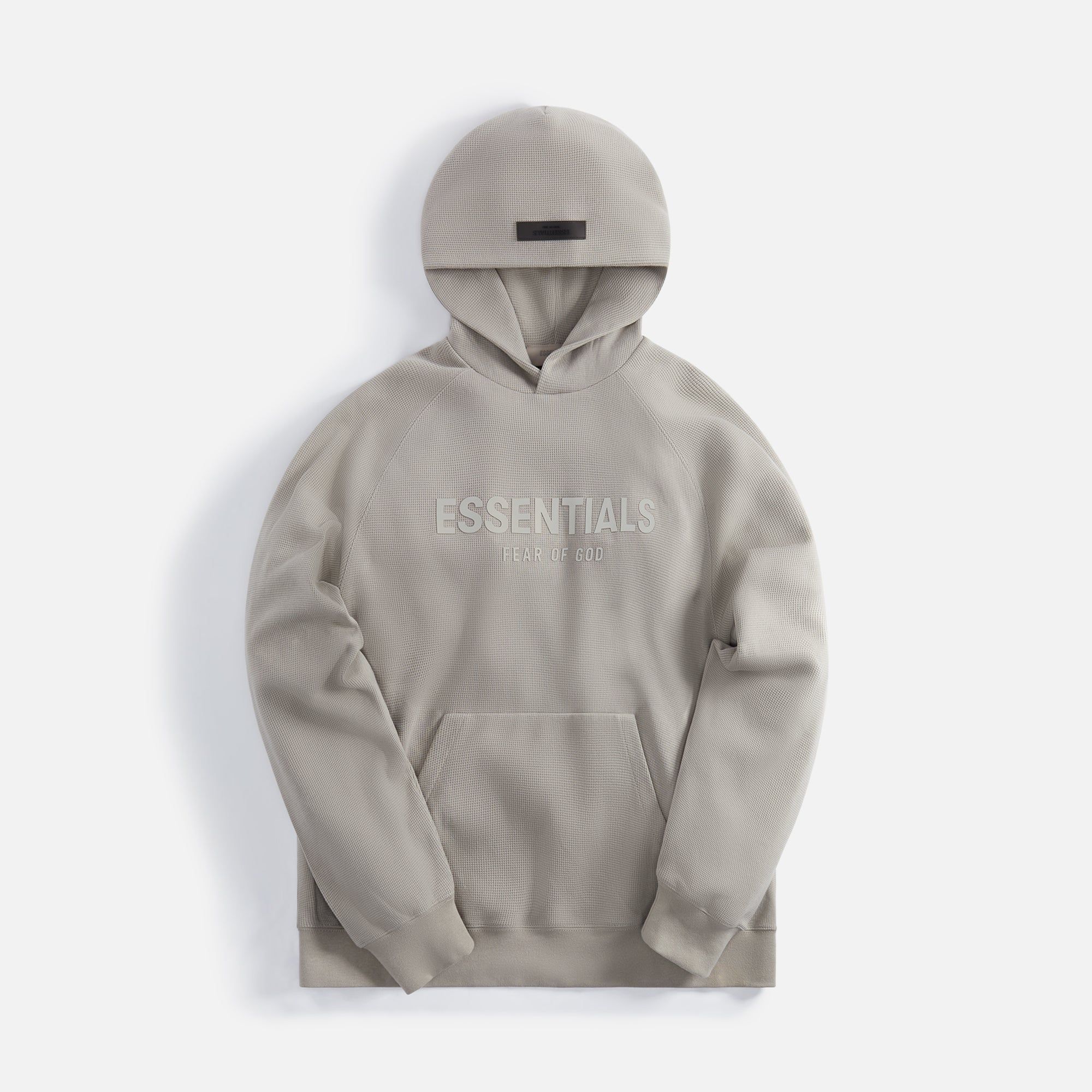 Essentials Heavy Waffle Raglan Hoodie - Seal sold by Kith