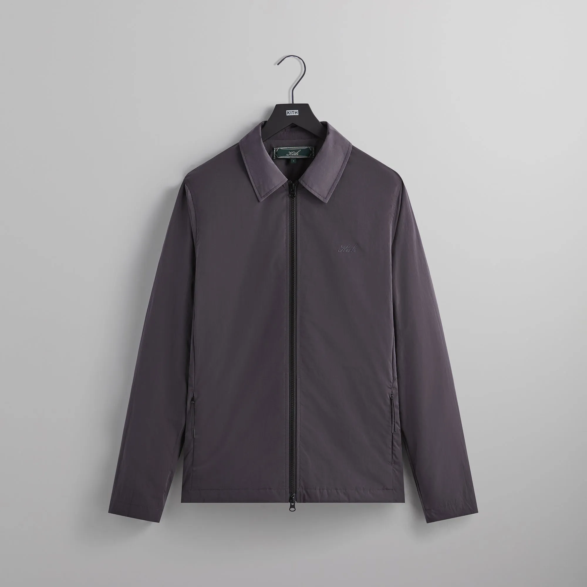 Kith Wrinkle Nylon Coaches Jacket - Battleship sold by Kith