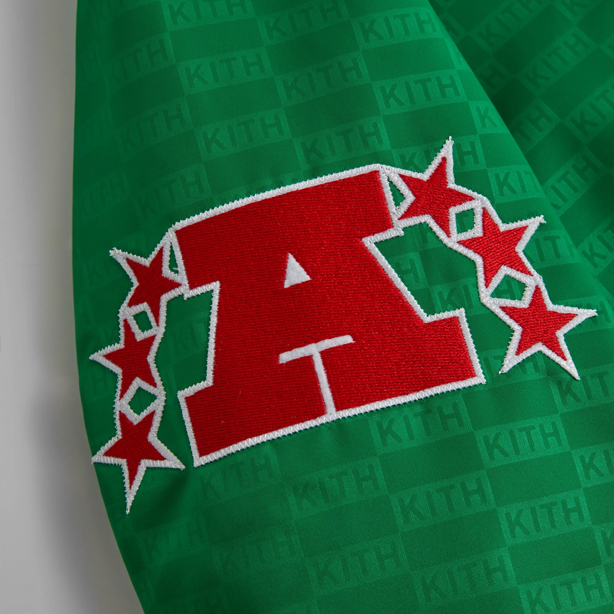 Kith for the NFL: Jets Satin Bomber Jacket - Luna sold by Kith product image thumbnail 4