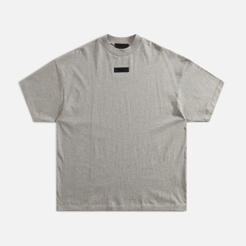 Essentials Crewneck Tee - Dark Heather Oatmeal sold by Kith