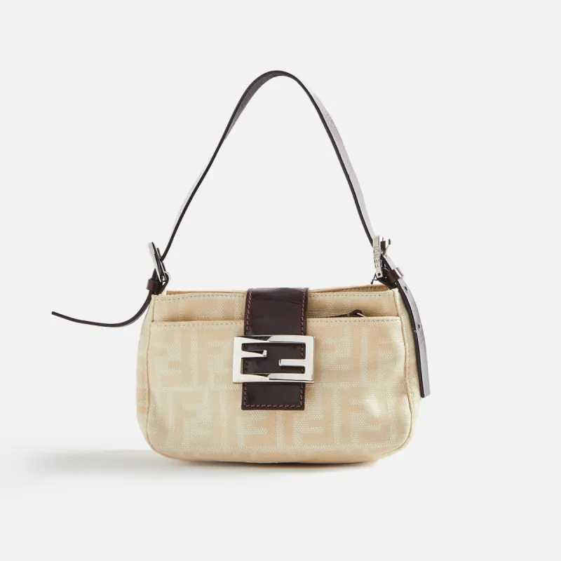 WGACA Fendi Zucca Shoulder Bag - Beige sold by Kith