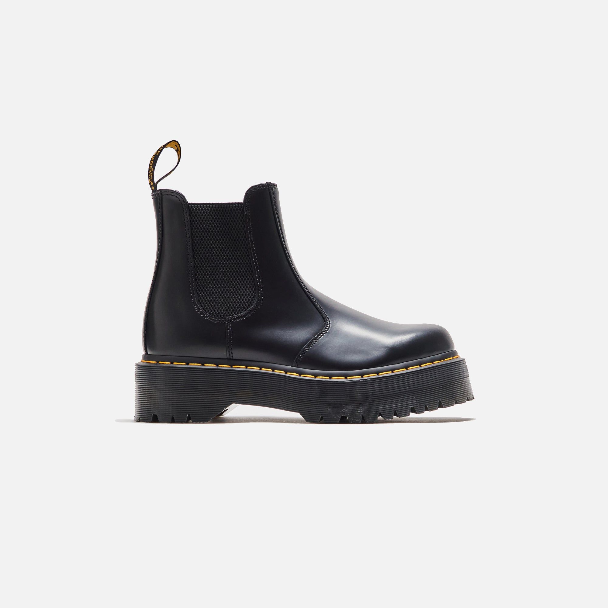 Dr. Martens WMNS 2976 Quad Smooth Leather Boot - Black Polished sold by Kith