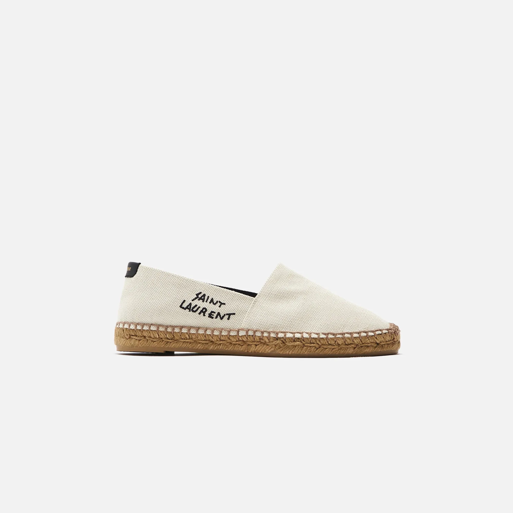 Saint Laurent WMNS Espadrille Embroidery - Ecru / Noir sold by Kith