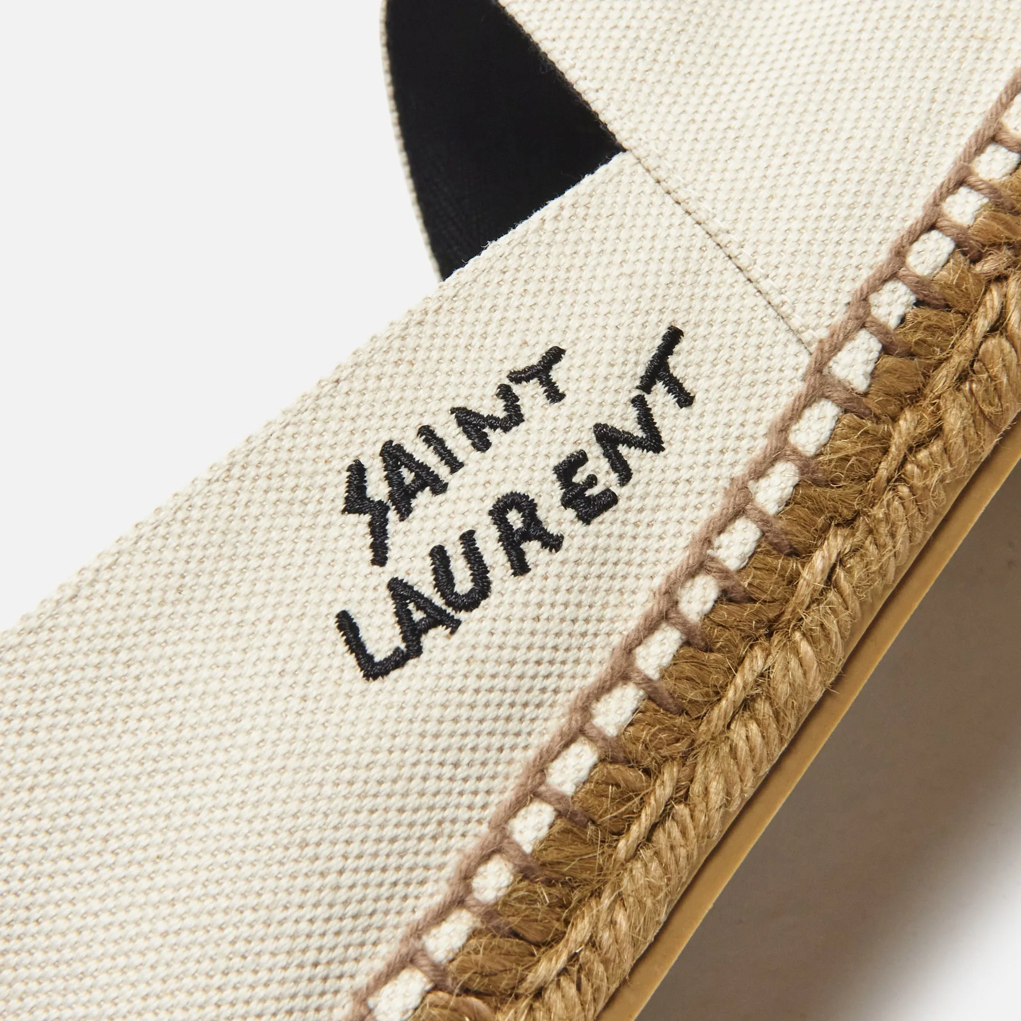 Saint Laurent WMNS Espadrille Embroidery - Ecru / Noir sold by Kith product image thumbnail 3