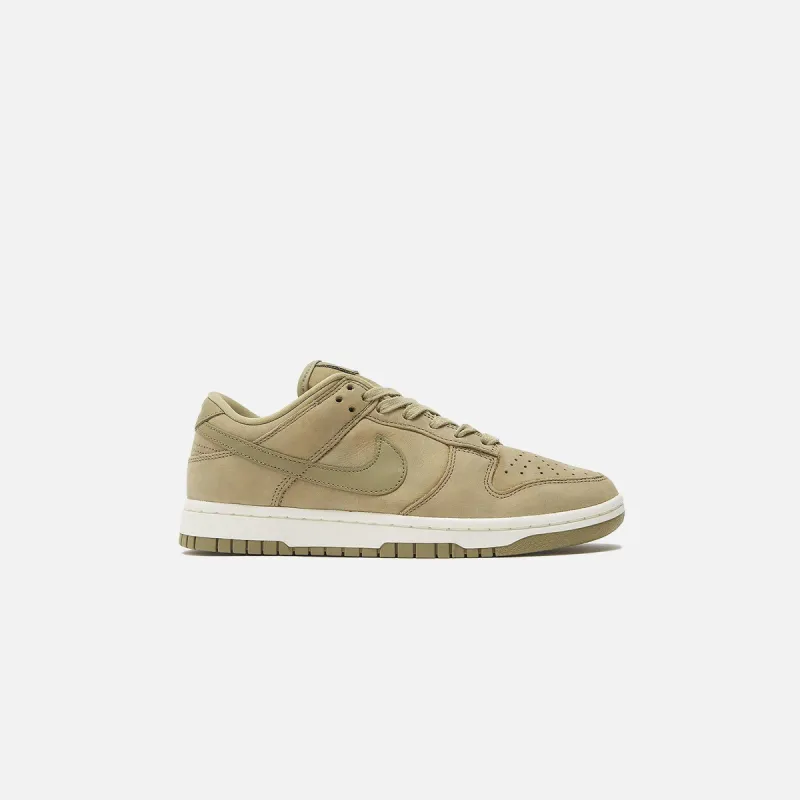 Nike WMNS Dunk Low PRM MF - Neutral Olive / Sail sold by Kith