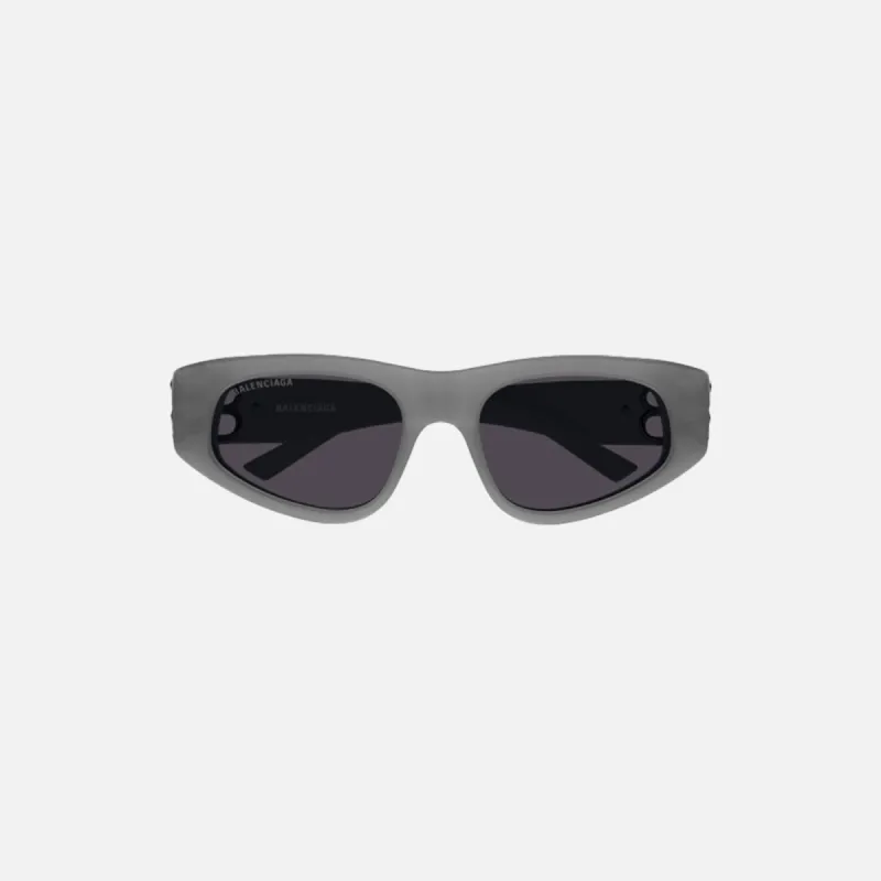 Balenciaga BB Logo Hinge Frame - Grey / Grey Lens sold by Kith