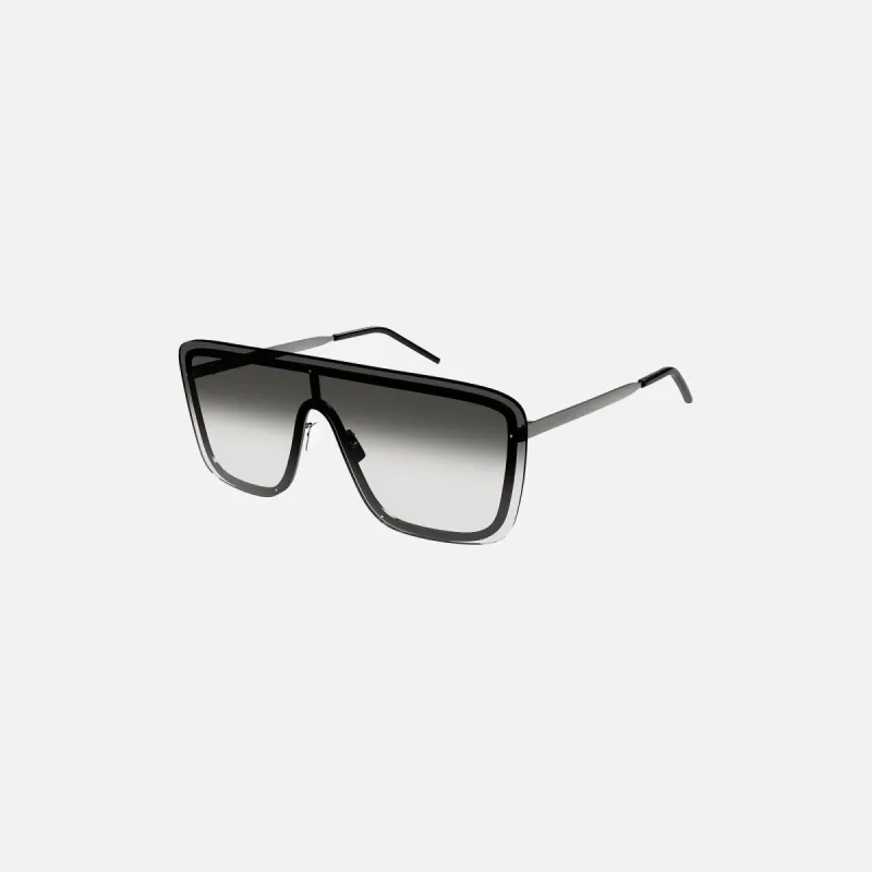 Saint Laurent SL 364 Mask Ruthenium Sunglasses - Grey made by Kith