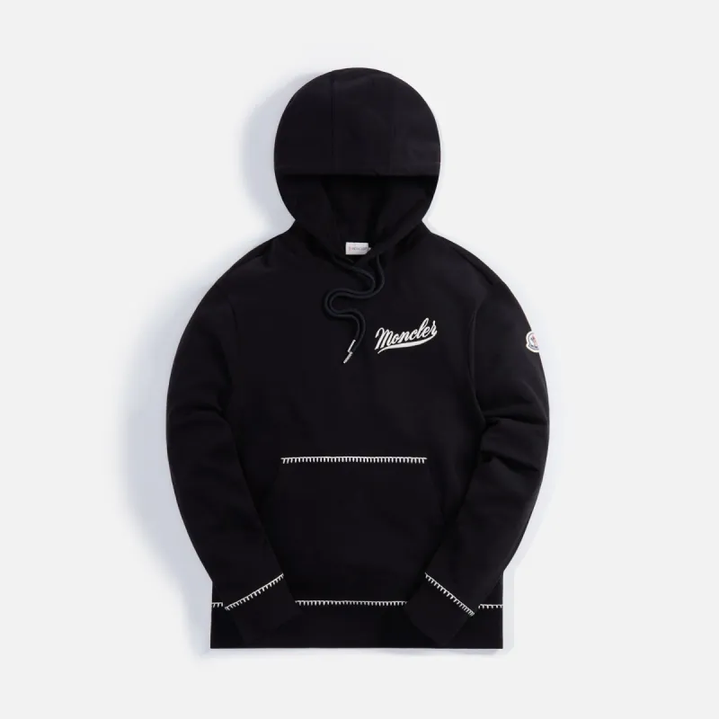 Moncler Hoodie Sweater - Black sold by Kith