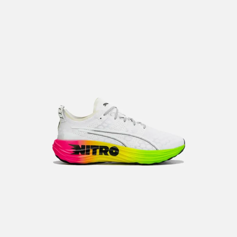 Puma Foreverrun Nitro Futrograde - Puma White / Green Gecko sold by Kith