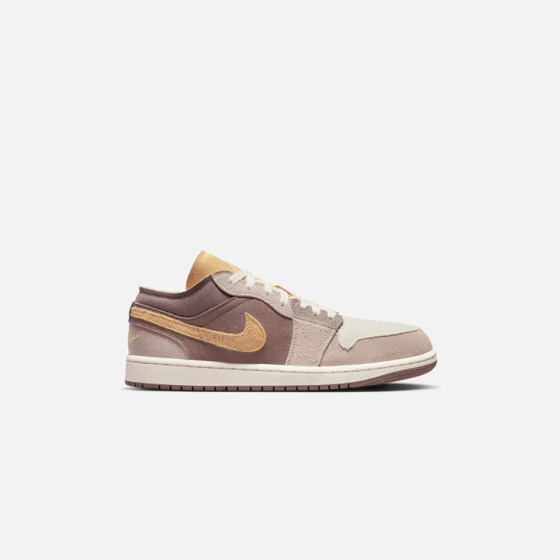 Nike Air Jordan 1 Low SE Craft - Taupe Haze / Mint Foam / Celestial Gold / Fossil Stone / Sail sold by Kith