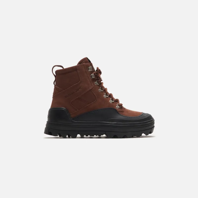 Reebok x Danielle Guizio WMNS Club C Cleated Mid - Brush Brown / Core Black / Silver made by Reebok