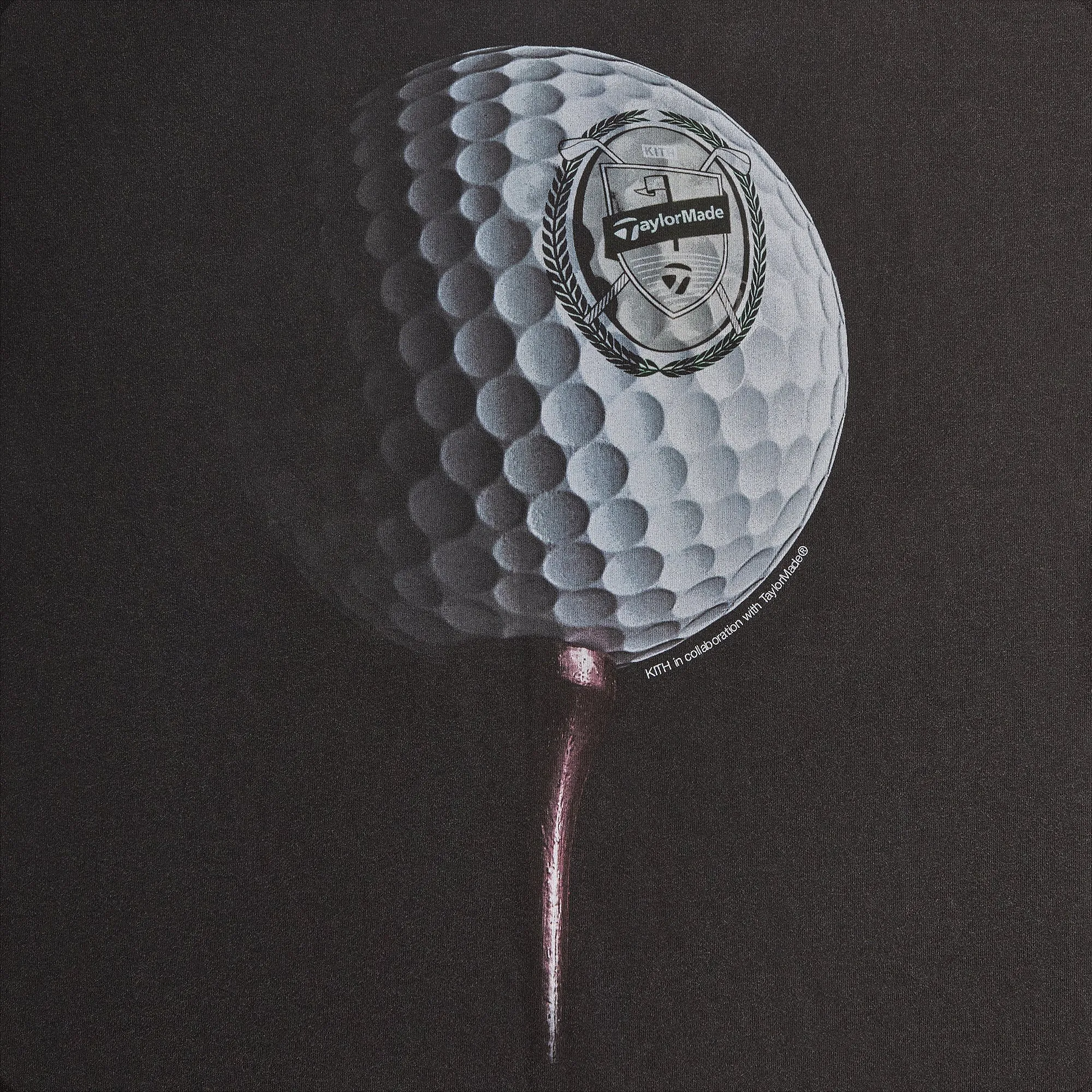 Kith for TaylorMade Golf Ball Vintage Tee - Black | Parallel