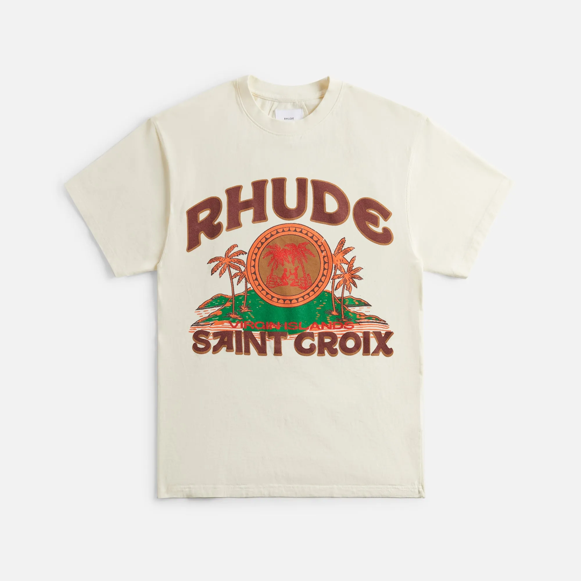 Rhude Saint Croix Tee - Vintage White sold by Kith