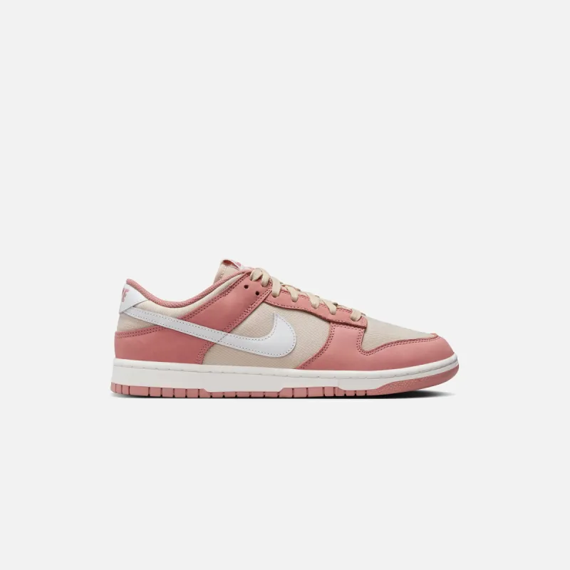 Nike Dunk Low Retro PRM NBHD - Red Stardust / Summit White / Sanddrift sold by Kith