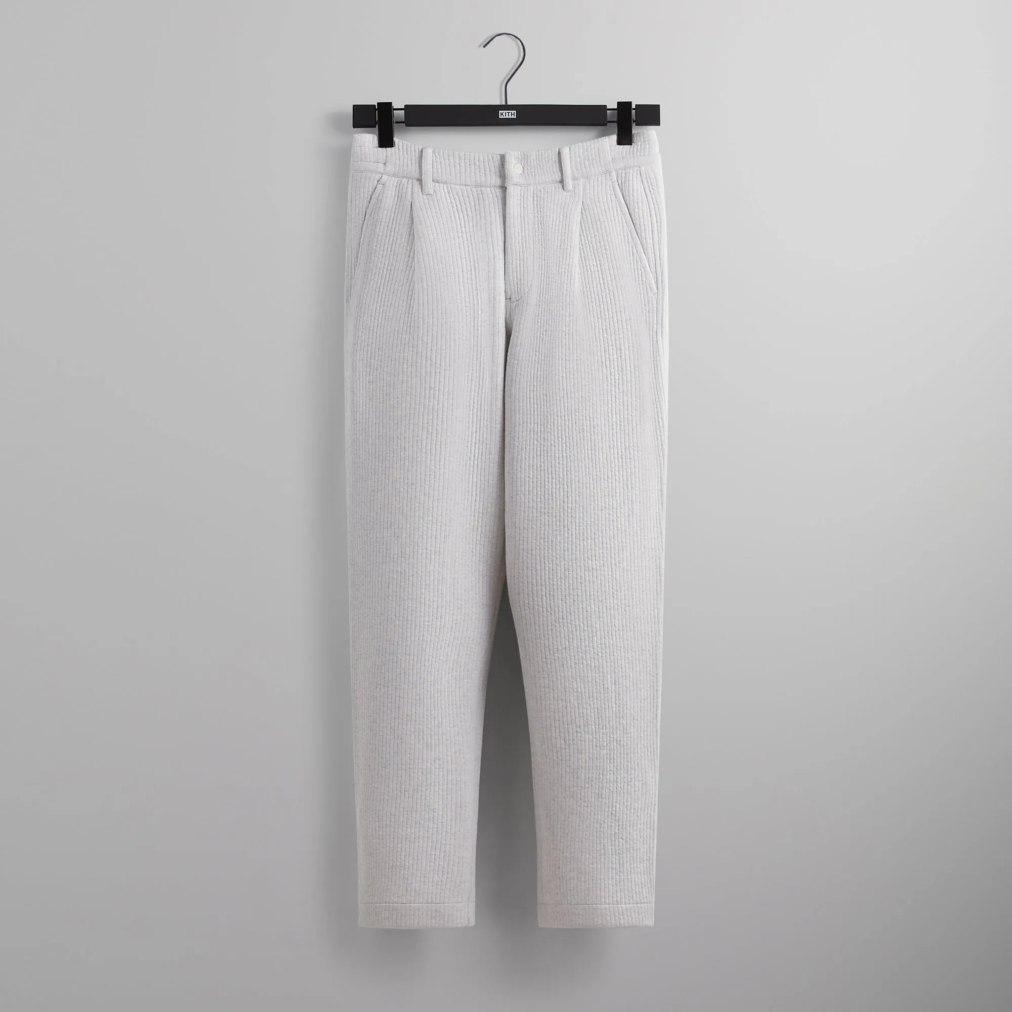 Kith Striped Interlock Garrison Pant - Light Heather Grey sold by Kith