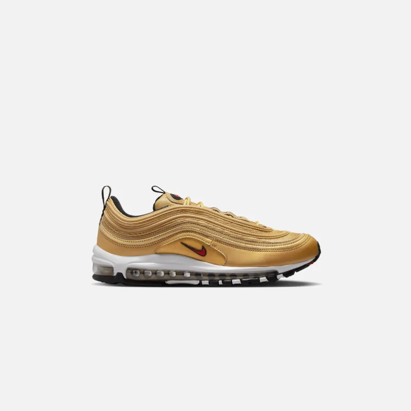 Nike WMNS Air Max 97 OG - Metallic Gold / Varsity Red / Black / White sold by Kith