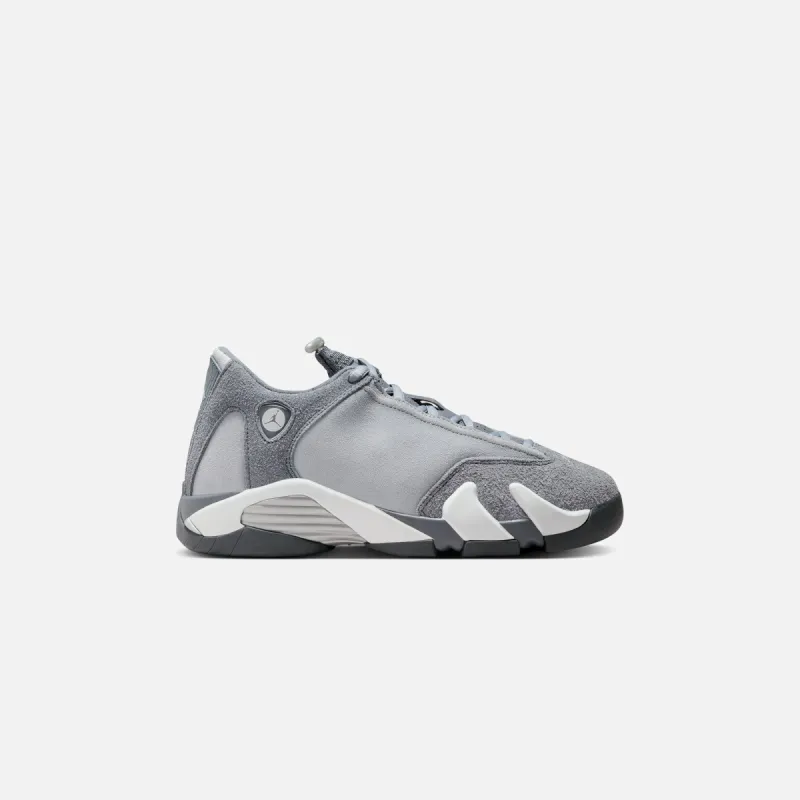 Jordan GS Air Jordan 14 Retro - Flint Grey / Stealth / White sold by Kith