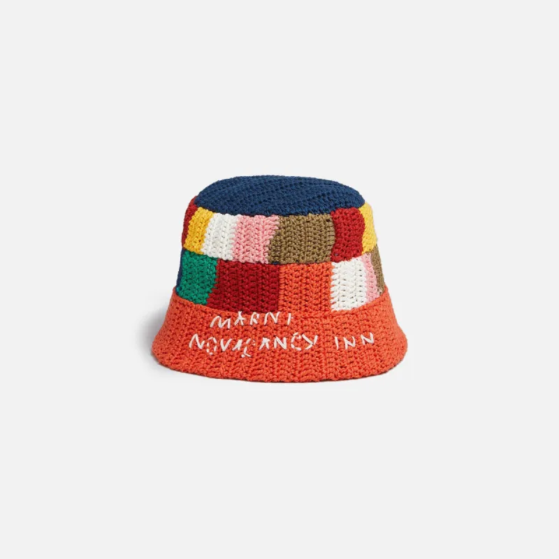 Marni x No Vacancy Inn Crochet Bucket Hat - Multi sold by Kith