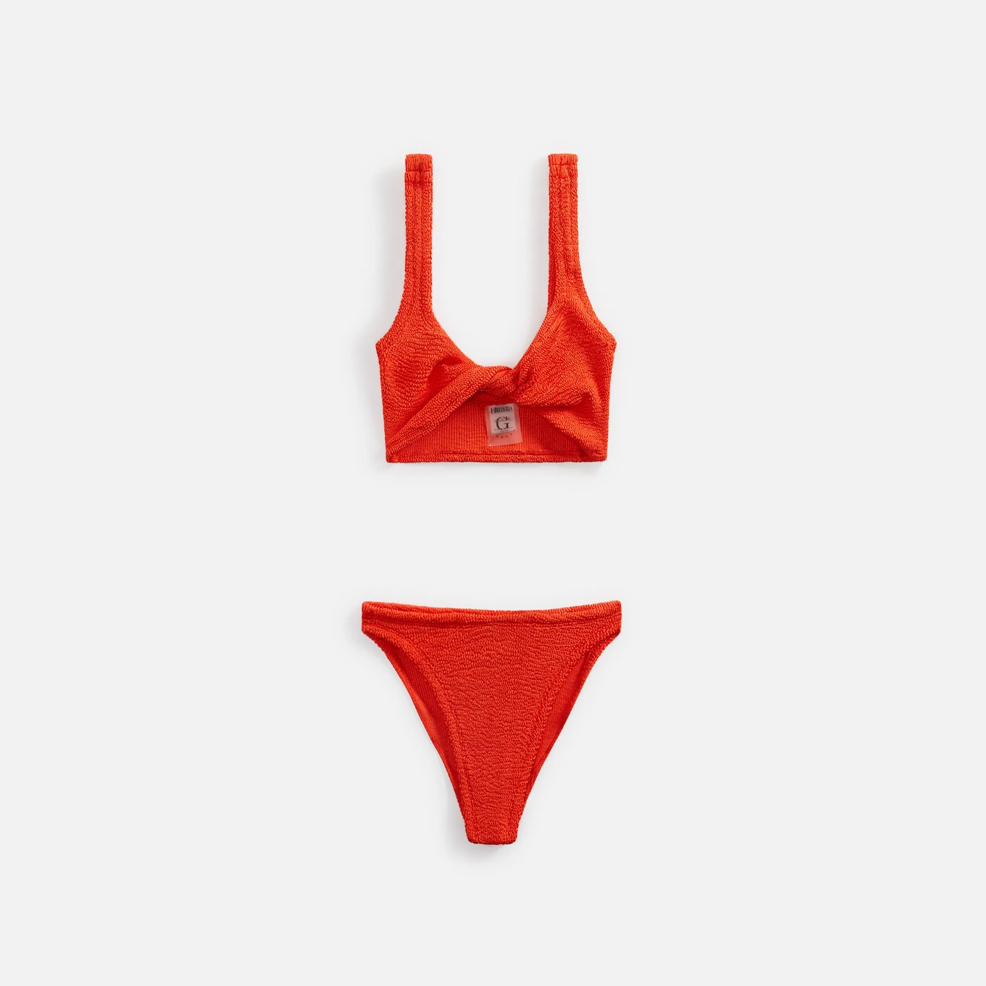 Hunza G Juno Bikini - Metallic Tangerine sold by Kith