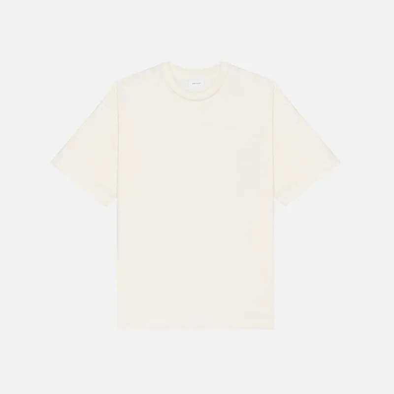John Elliott Reverse Cropped Tee - Salt sold by Kith