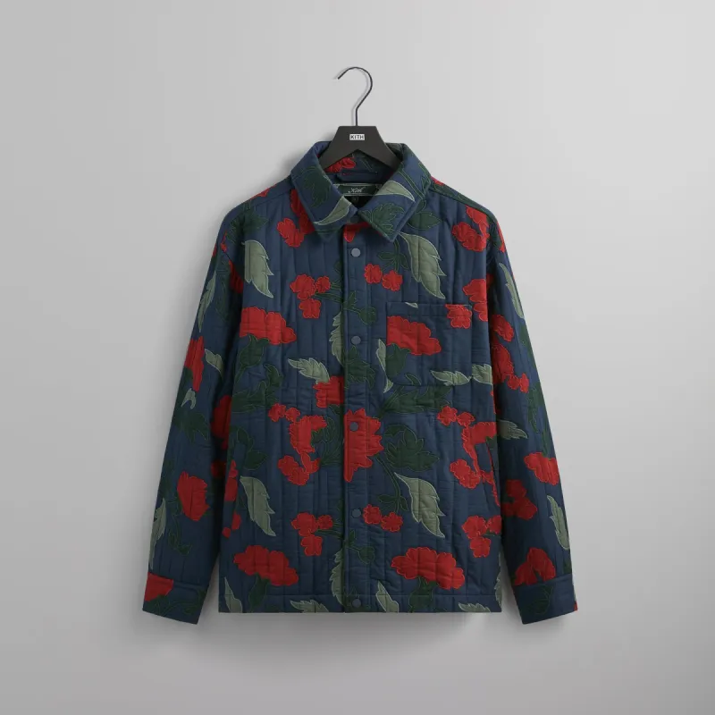 Kith Patchwork Brixton Puffed Shirt Jacket - Nocturnal | Parallel Kith Patchwork Brixton Puffed Shirt Jacket - Nocturnal | Parallel