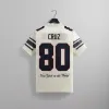 Kith for the NFL: Giants Mitchell & Ness Victor Cruz Jersey - Sandrift sold by Kith