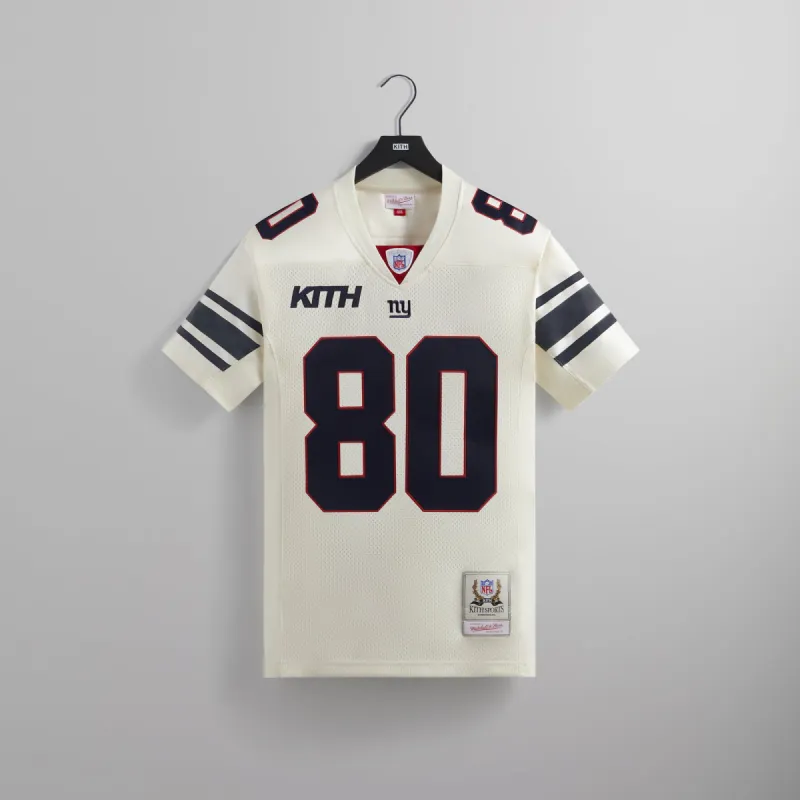 Kith for the NFL: Giants Mitchell & Ness Victor Cruz Jersey - Sandrift sold by Kith