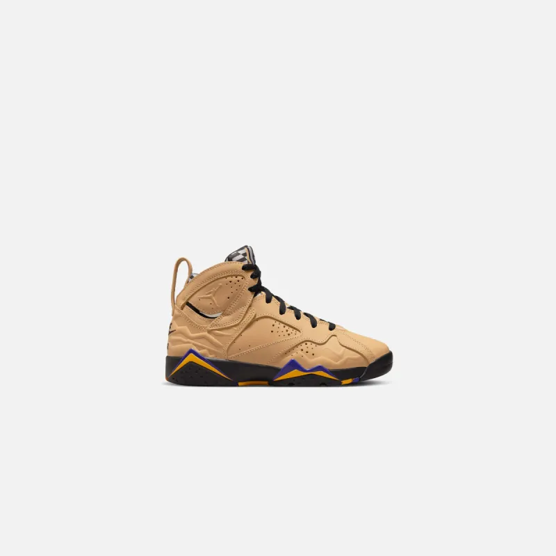 Nike GS  Air Jordan 7 Retro SE - Vachetta Tan / Black / Taxi / Dark Concord sold by Kith